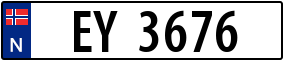 Trailer License Plate